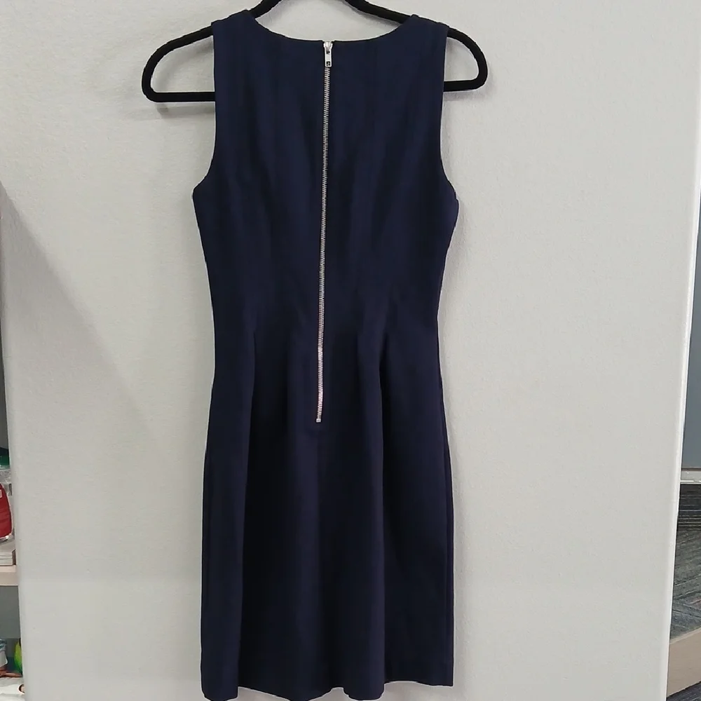 J. Crew Classic Navy Midi Dress